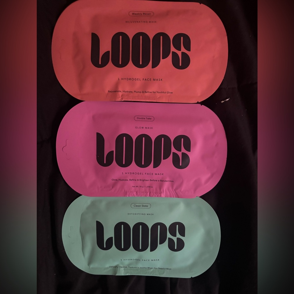 Loops Hydrogel Face Mask Set of 3